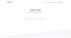Desktop Screenshot of deenehaq.com
