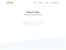 Tablet Screenshot of deenehaq.com